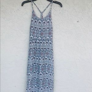 ROXY Dress with small red flowers & floral design